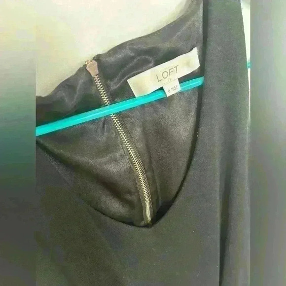 LOFT Formal Black Dress with Pockets - Picture 2 of 2